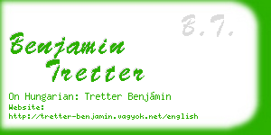 benjamin tretter business card