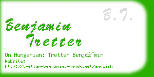 benjamin tretter business card